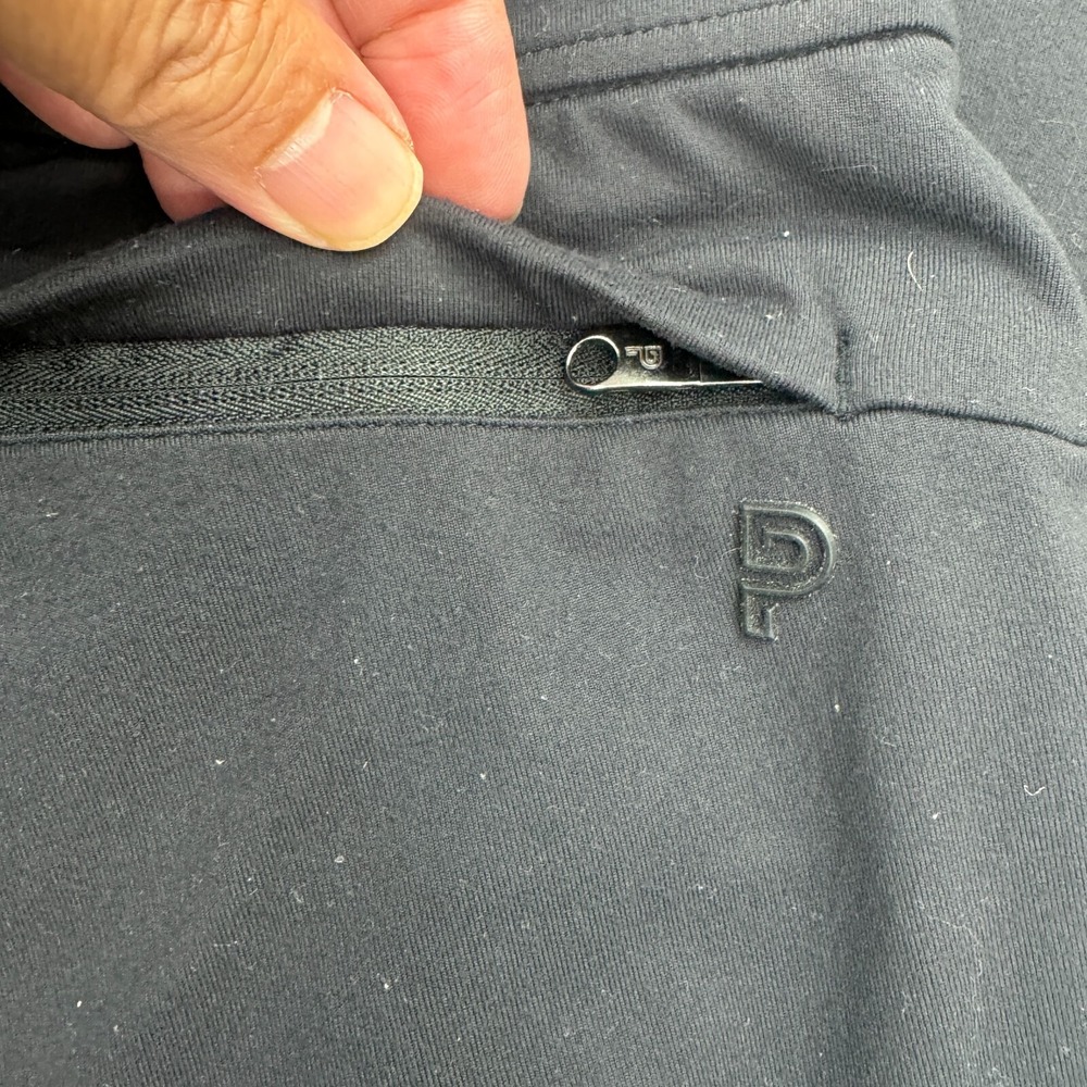 Public Rec Jogger Pant Mens 30 x 32 Black Flat Front Zippered Pockets Stretch - Picture 2 of 12